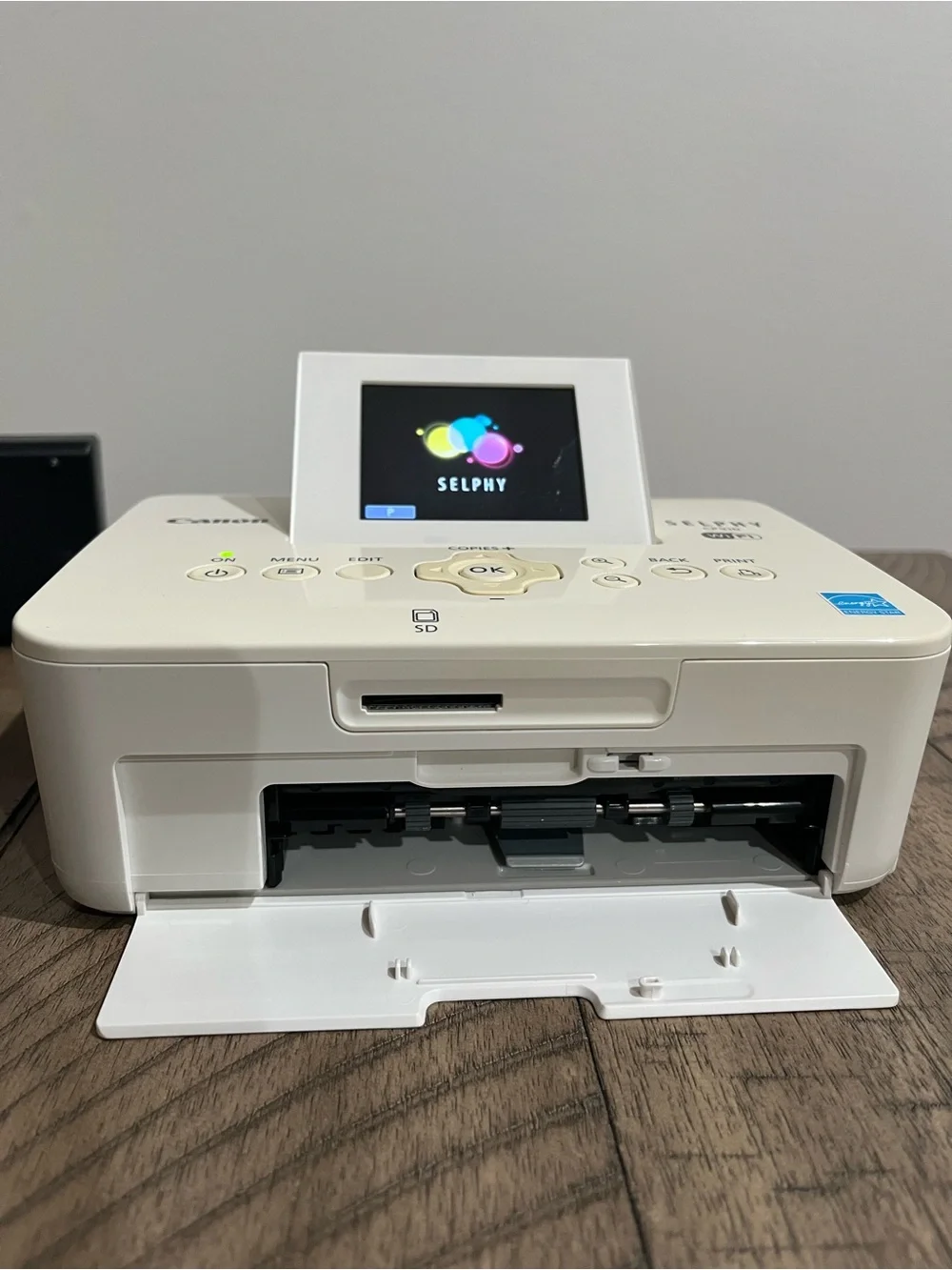 Canon SELPHY CP910 Compact WiFi Photo Printer - White Bundle Ink + Photo Paper
